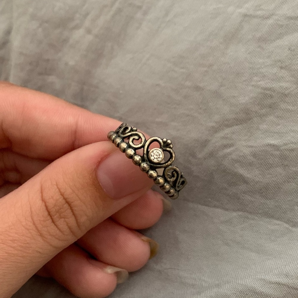PANDORA PRINCESS RING ALMOST NEW